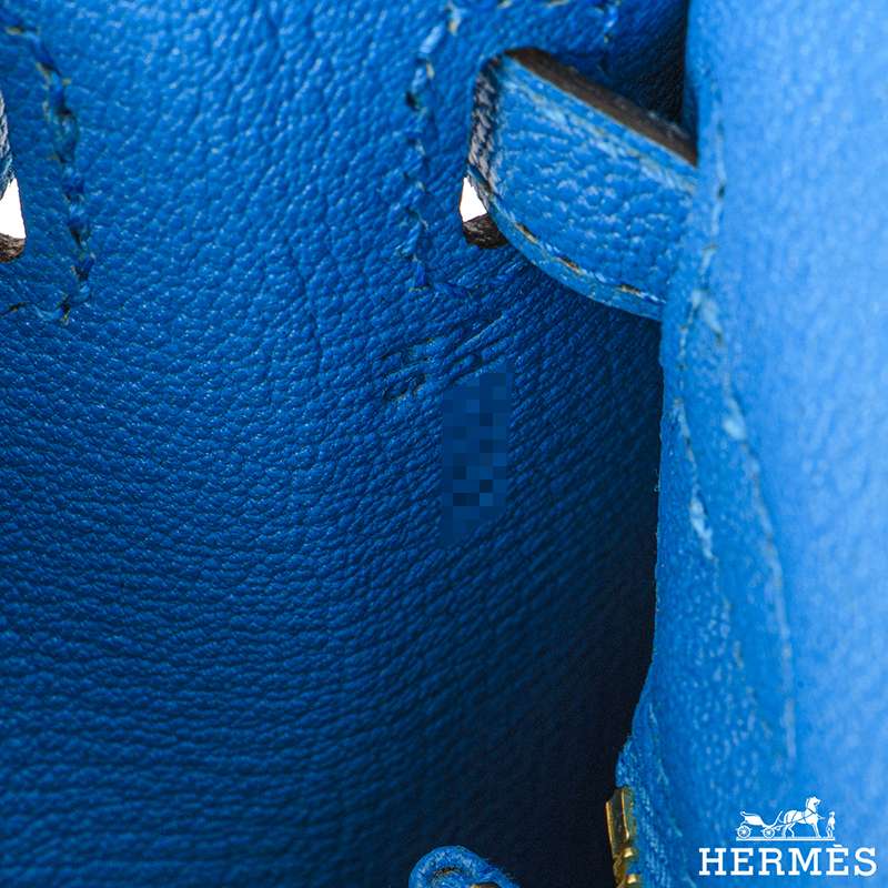 Hermès Kelly 25 Bleu Zanzibar Sellier Chevre Mysore Palladium